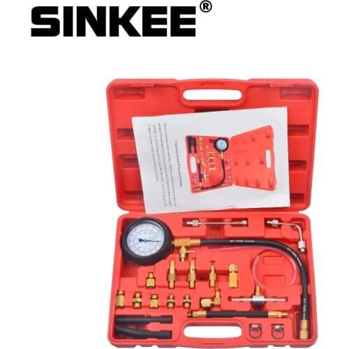 0-140PSI Fuel Injection Pump Pressure Test Injector Tester Pressure Gauge Kit For Most of Cars and Trucks SK1265