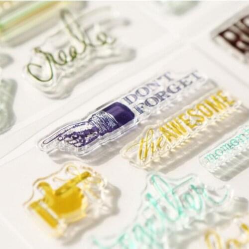 1 Pcs Transparent Clear Silicone Stamp/Seal for DIY Scrapbooking/Photo Album/Christmas Party Decorative Clear Stamp