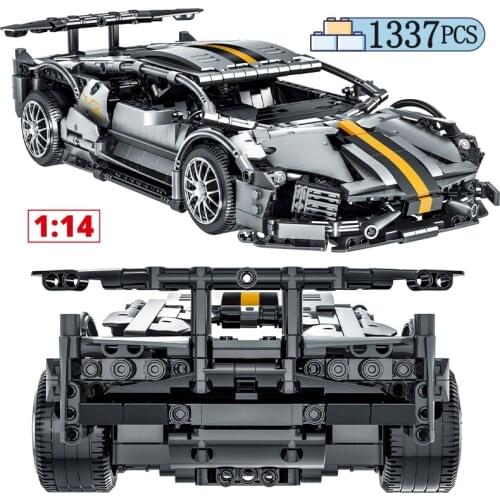 1337pcs City Famous Drift Speed Sports Car MOC Building Blocks Technical Super Racing Vehicle Bricks Toys For Children Boys Gift