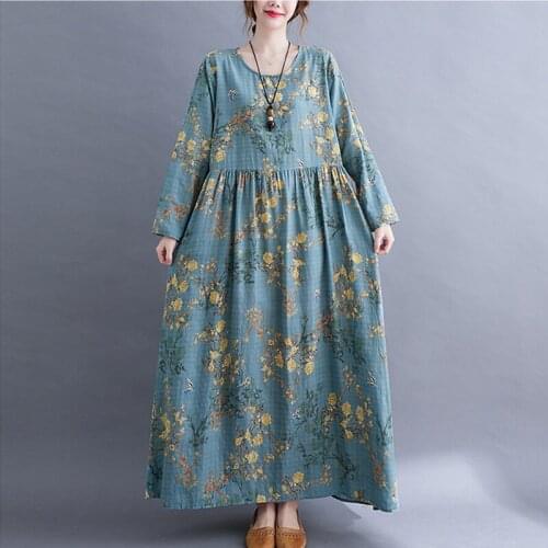 2021 New Arrival Long Sleeve Fashion Autumn Dress Thin Soft Plus Size Loose Women Spring Casual Dress Office Lady Work Dress