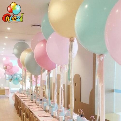 24 inch Latex balloon Macaron Color Baby Shower Girl boy Birthday Party Decoration balloons Wedding Party Supplies Ballon 25pcs