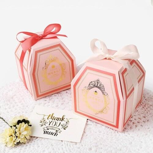 30pcs/lot Colourful Box Foil Gold Present Carton Candy Cookie Pouch Kraft box Gift Boxes Wedding Party Supply