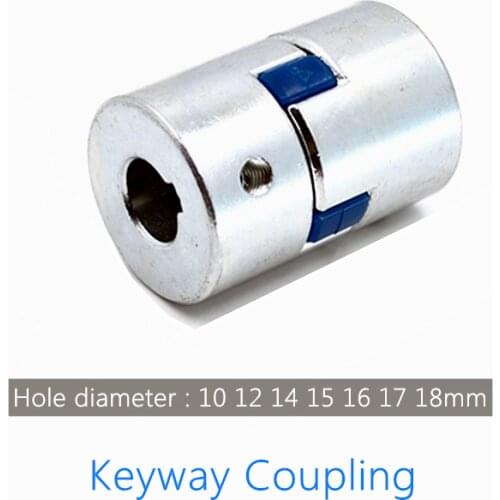 35MM Keyway Steel Star Coupling L-type Two-Jaw Large Torque M6 For Servo Motor 10 12 14 15 16 17 18mm Hole Diameter