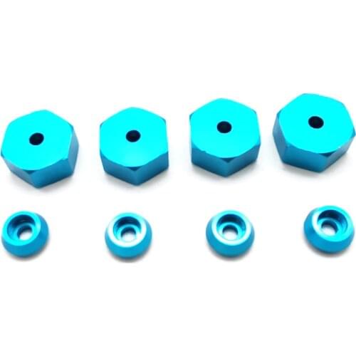 4PCS 5mm to 12mm Metal Combiner Wheel Hub Hex Adapter for WPL D12 C24 C34 B24 B36 MN D90 D99 RC Car Upgrade Parts