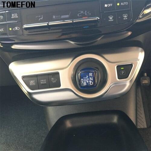 Auto Parts ABS Matte Gear Shift Collars Cover Level Platform Frame Trims For Toyota Prius XW50 2016 2017 Right-Handed Driving