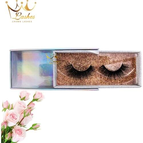 CrownLashes factory outlet hand made 6d mink false eyelashes individual eyelashes