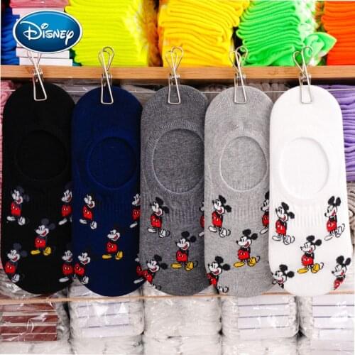 Disney ladies socks cartoon sweet Mickey Mouse pattern cotton socks female models large size casual socks