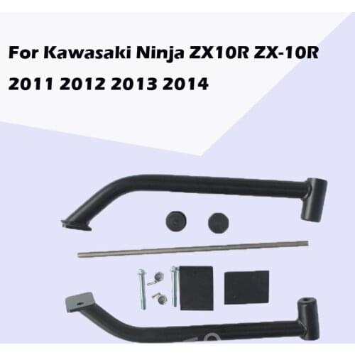 For Kawasaki Ninja ZX10R ZX-10R 2011 2012 2013 2014 Dumb Black Motorcycle Accessories Engine Protetive Guard Crash Bar Protector
