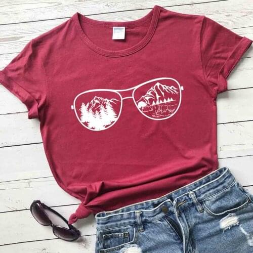 Adventure Mountains Sunglasses t shirt graphic party hipster vintage grunge tumblr t shirt unisex youngs quote tees art tops