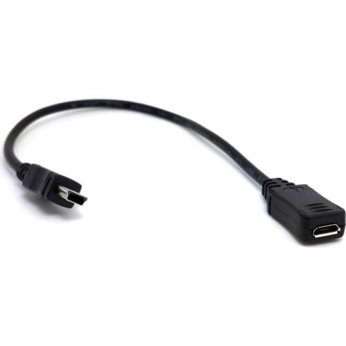 20cm Micro USB 2.0 female To Mini USB male Adapter data Cable for Cell Phone Tablet