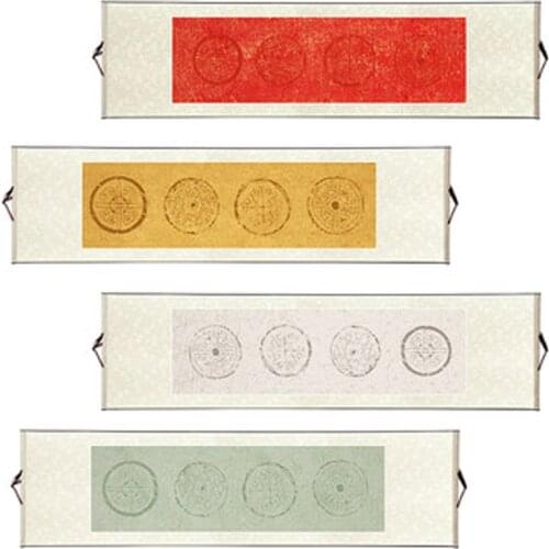 4 Character Chinese Half Ripe Rice Raw Xuan Rice Paper Art Wall Scrolls for Calligraphy Painting Drawing