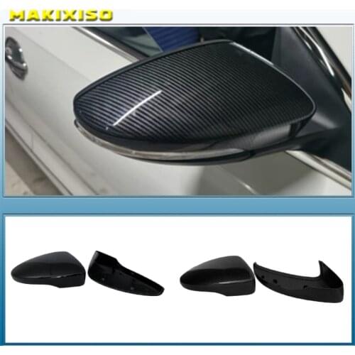 Mirror Caps For VW Golf 7 MK7 7.5 GTD R GTI MK6 6 Polo 6R 6C Scirocco Passat B7 Jetta MK6 Beetle Side Wing Mirror Covers E-GOLF