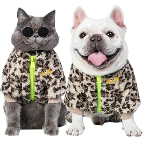 Leopard Print jacket dog clothes dog dog accessories cat clothes french bulldog dog clothes for small dogs designer clothes