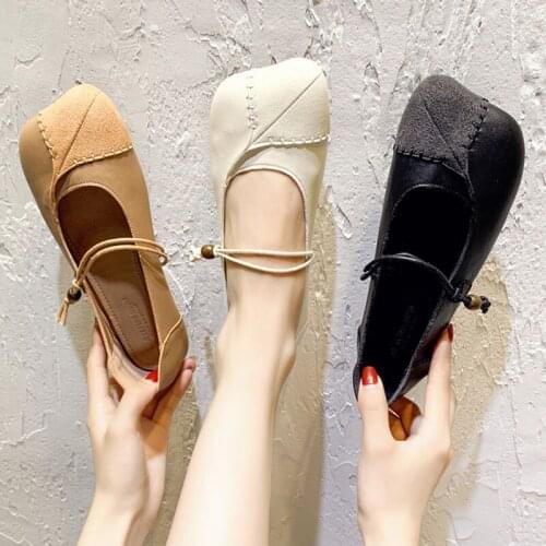 Sewing Patchwork sneakers woman flats real leather pregnant shoes loafers soft bottom moccasins elastic band grandma shoes women