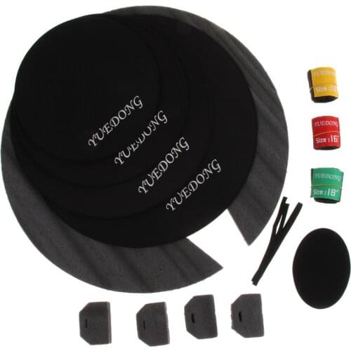 Drum Practice Mute Pad Set Drum Silencer for Drum Kit Parts Accessory