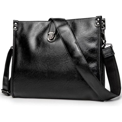 New Fashion Korean mens single shoulder straddle bag business leisure envelope briefcase