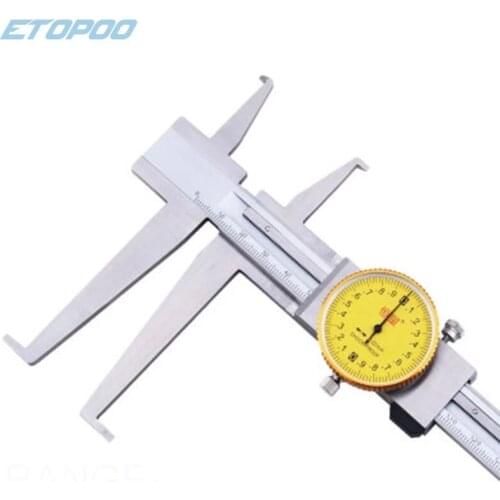 9-150mm 0.02mm Inside Groove dial Caliper With Knief Edge dial inside groove vernier caliper Double Claw