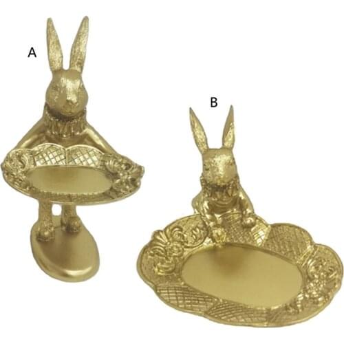 Modern Home Resin Sculptures Decorative Objects Ornament Housewarming Gift Small Art Sculptures Creative Rabbit