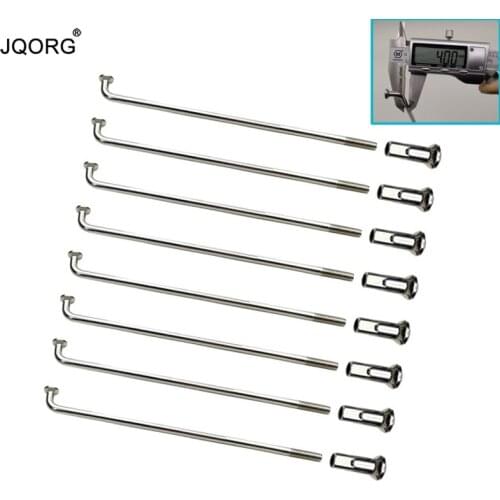 8 Gauge Diameter 4.0 mm J-bend 304 Stainless Steel Material Equal Diameter Motorcycle Spokes Sliver Color Motocross Spokes