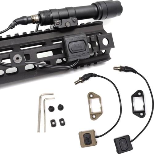 Sotac Tactical ModButton Pressure Remote Switch Mlok Keymod 20mm Rail M300 M600 Airsoft Gun Weaponlight Flashlight Swicth