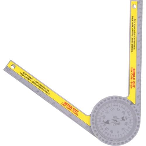 Miter Saw Protractor Angle Measuring Transfer Rule Angle Gauge for Carpenters Metric Ruler on Renovation Work Home Improvement