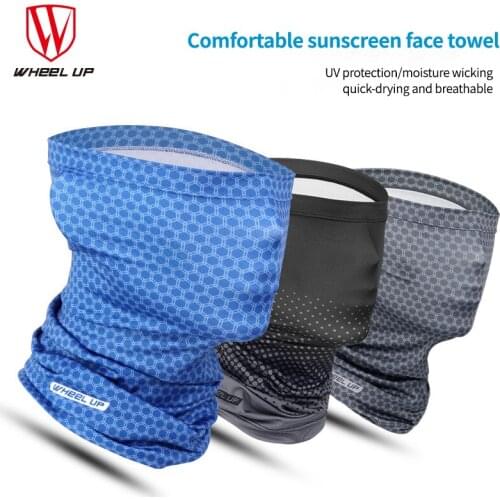 Wheel Up Men Cycling Headwear Anti-Sweat Breathable Bicycle Face Cover Running Bicycle Bandana Sports Scarf Headband Summer