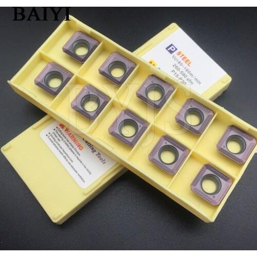 10pcs SEKT1204AFTN XM LF6018/ SEKT1204AFTN XM LDA Deskar Milling Inserts for KM12 Face Milling Cutter SEKT1204 Milling blade