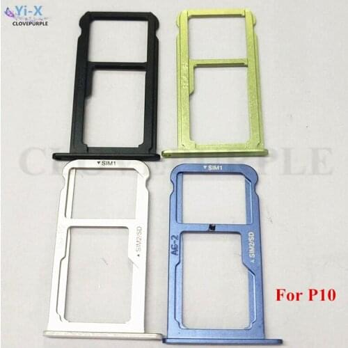 1PCS SIM Card SD Card Tray Holder Slot Adapter Socket Replacement Repair Spare Parts for Huawei P10