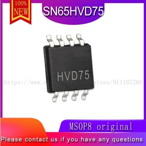 10Pcs/lot 100% New SN65HVD75 SN65HVD75DGKR HVD75 MSOP8