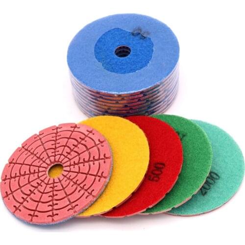 1pcs Grinding Discs 4" Wet Diamond Polishing Pad for glass Granite Marble Stone Grinding Wheel Flexible Sandpaper