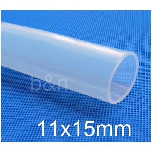 11mm ID 15mm OD 11x15 Transparent Food Grade Medical Use FDA Silicone Rubber Flexible Tube / Hose silicon tubing