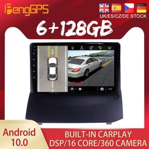 128G Android 10.0 For Ford Fiesta 2009 2010 - 2011 - 2016 Car Radio Multimedia Video Player Navigation GPS Auto 2 Din 2 Din DVD