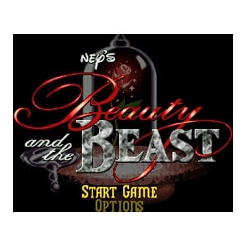 Beauty and the Beast USA Version 16 bit Big Gray Game Card For NTSC Game Player