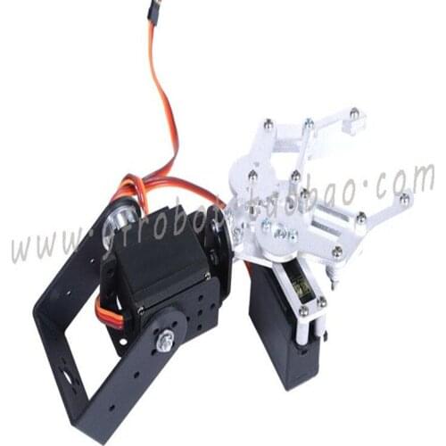 The 2 DOF manipulator can be used to install fixed robot accessories at the front of the car