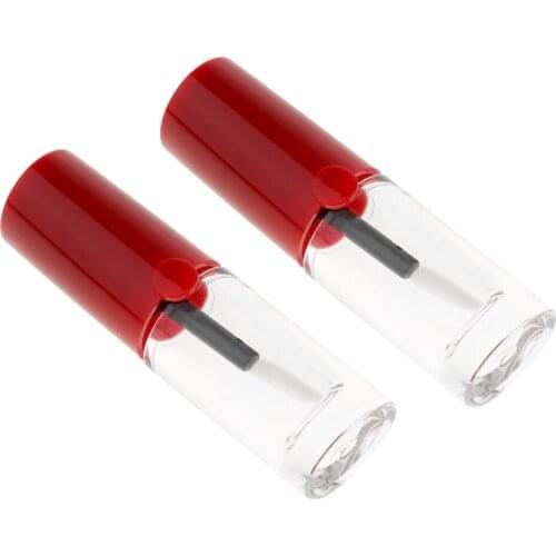 2 Pieces Of 5ml Empty Plastic Lip Care Tube Tubes Lip Balm Container