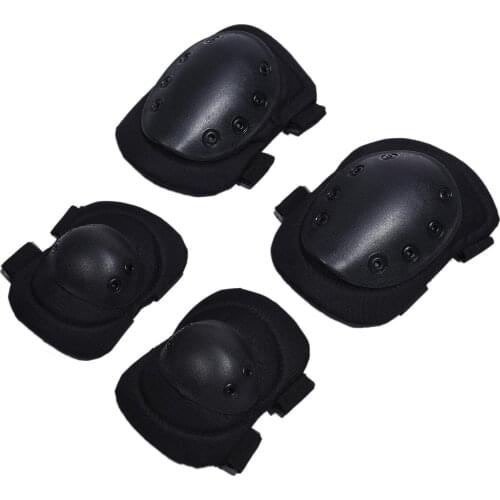 4pcs/set Kneepad CS Tactical Armor Knee Pads Elbow Climbing Riding Sports Elbow Knee Pads Protective Gear Sports