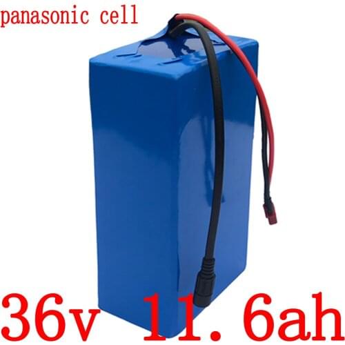 36V Lithium ion battery 500w 36v 11.6ah electric bike battery 36V 12AH Lithium battery use panasonic cell with 42V 2A charger