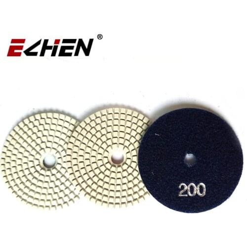 3 pcs /lot 4 inch diamond white polishing pad for quartz 7 steps Polishing Pads/Buffing Pads