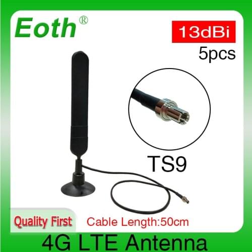 5pcs Eoth 4G LTE Antenna 3G 4G Antenna TS9 13dbi 4G router modem antenna with 0.5m cable for Huawei 3G 4G Modem Mifi Router