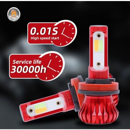 2Pcs Car Headlights LED Headlights Car Lamp H7 LED H1 H3 H11 9005 9006 Car Accessories Fog Light Motorcycle Diode Lamps for Cars