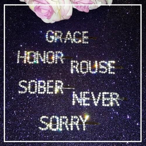 Blingbling Crystal Hair Slide Accessory British Style Word Bobby Pins Unique Hair Clips Wholesale