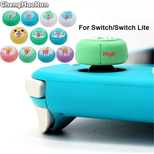 ChengHaoRan 2pcs for Nintend Switch Lite NS Joy-Con Animal Crossing High Joystick Thumb Grip Cover Case Analog Stick Caps