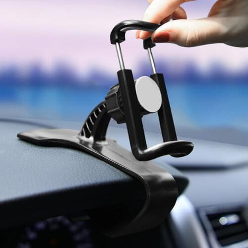 Dashboard Mount Phone Holder in Car Flexible Clip Universal Stand Bracket Support For 4 to 6 inch Mobile Smartphones