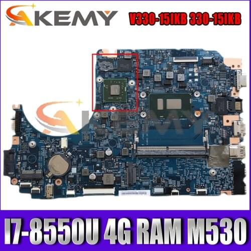 For Lenovo V330-15IKB 330-15IKB Laptop Motherboard LV315KB MB 17807-3 I7-8550U 4G RAM M530 GPU 100% fully tested Mainboard