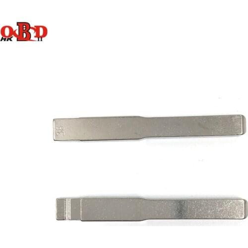 HKOBDII 10 pcs/lot Metal Blank Uncut Flip KD Remote Key Blade Type 38# for Changan for Ford Focus