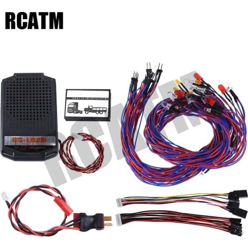 2 In 1 Sound & Light System Group Suit For 1/14 Tamiya RC Truck SCAINA MAN 1/10 Crawler Car Traxxas TRX4 SCX10 Upgrade Parts