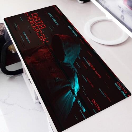 3D Matrix Binary Code Mouse Pad Anime Gaming Accessories Varmilo Keyboard Desk Mat Gabinete Gamer Carpet Genshin Impact Mousepad