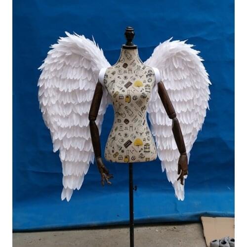 Angel Feather Wings T-stage Model Show Catwalk Alas De Angel Natural Feather White Black Yellow Pink Angels Wings