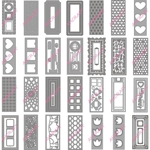 Long Rectangular Frame Series Metal Cutting Dies for DIY Scrapbooking Photo Album Decorative Embossing Crafts Die 2021