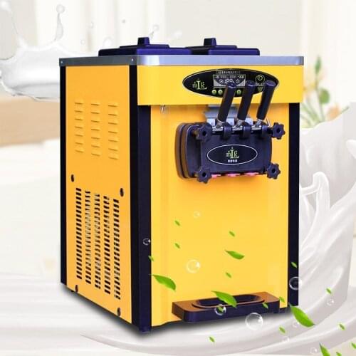 Table Standing Three Flavors Ice Cream Maker Commercial Soft Serve Ice Cream Machine for Sale